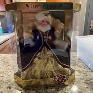 💚 3 for $60 - Happy Holidays Barbie 1996 - 15646 - new in unopened box